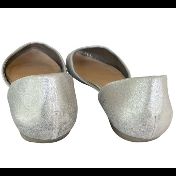 LC LAUREN CONRAD gold sparkle d’orsay flats - Picture 2 of 7